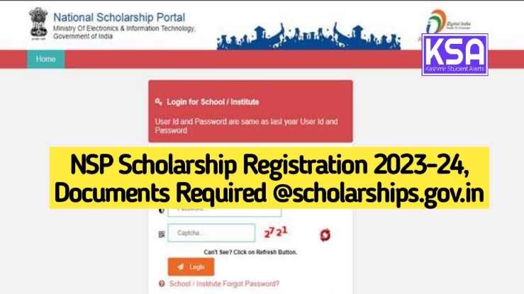NSP Scholarship Registration