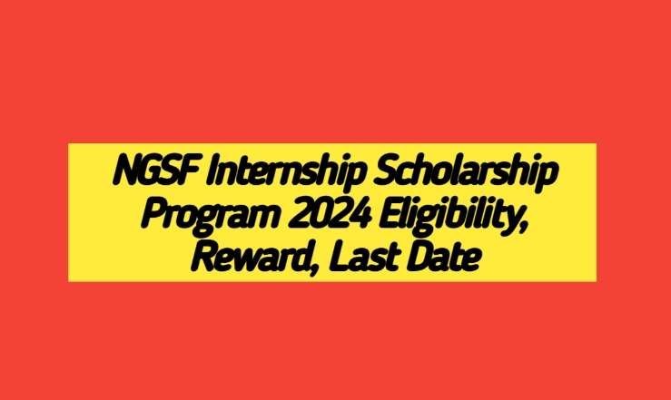 NGSF Internship Scholarship Program 2024 Eligibility, Reward, Last Date